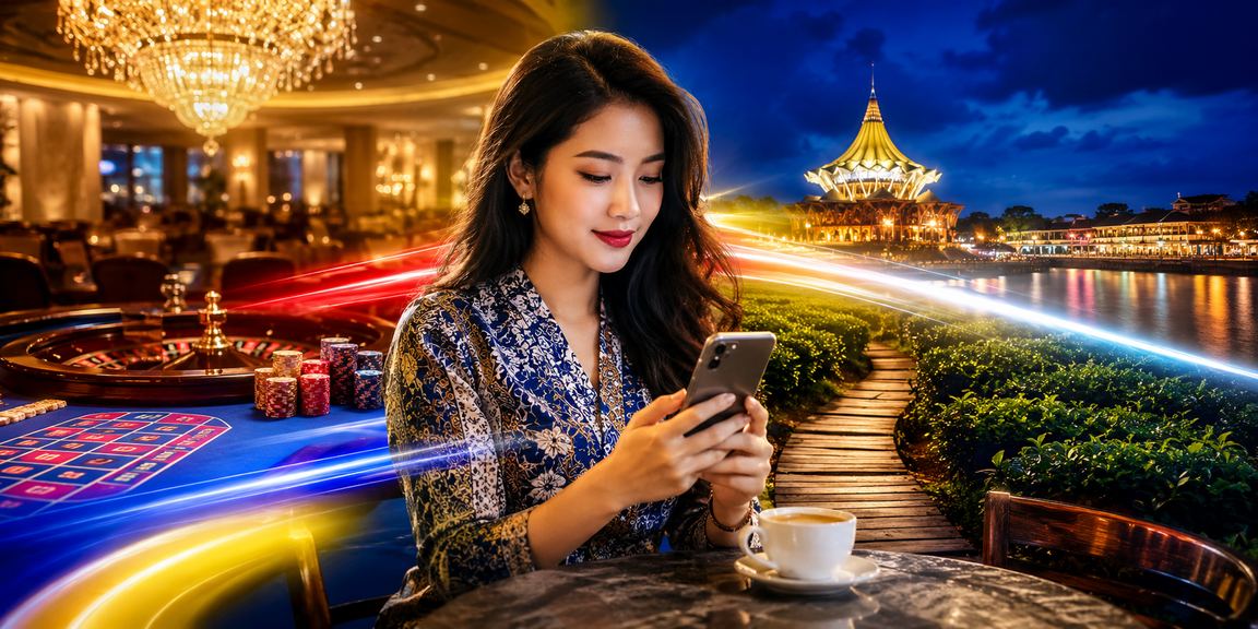 Pemain di Kuching log masuk ke platform kasino mudah alih 208 dengan selamat
